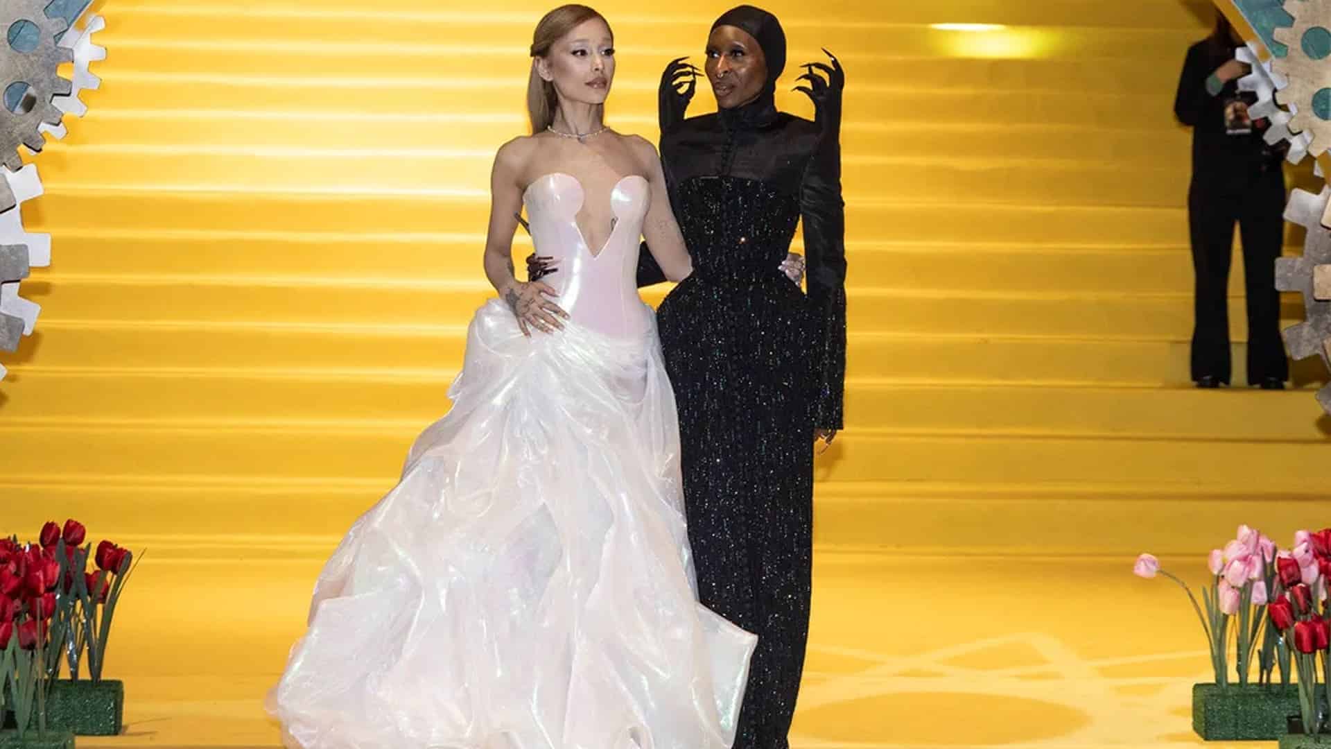 Cynthia Erivo y Ariana Grande en la premiere mexicana de Wicked