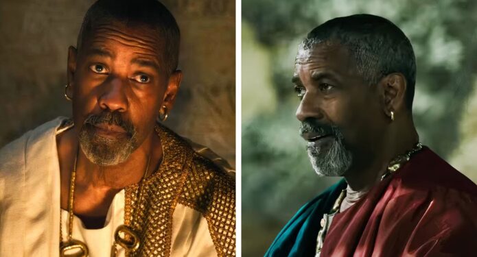 gladiador 2 beso denzel washington