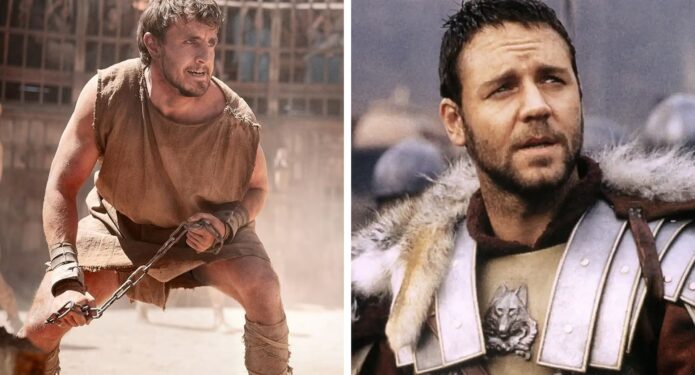 gladiador diferencias paul mescal russell crowe