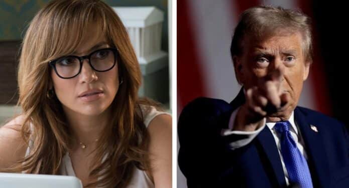 jennifer lopez contra donald trump