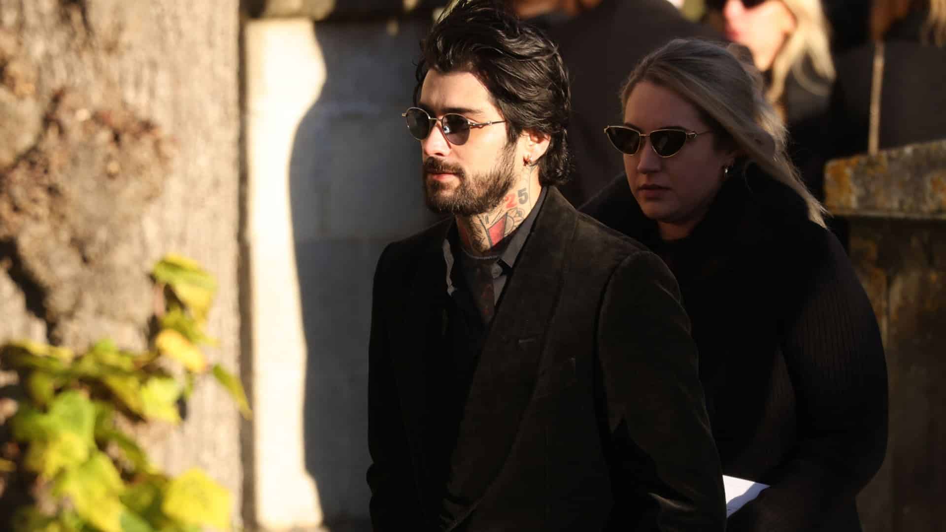 Zayn Malik en el funeral de Liam Payne