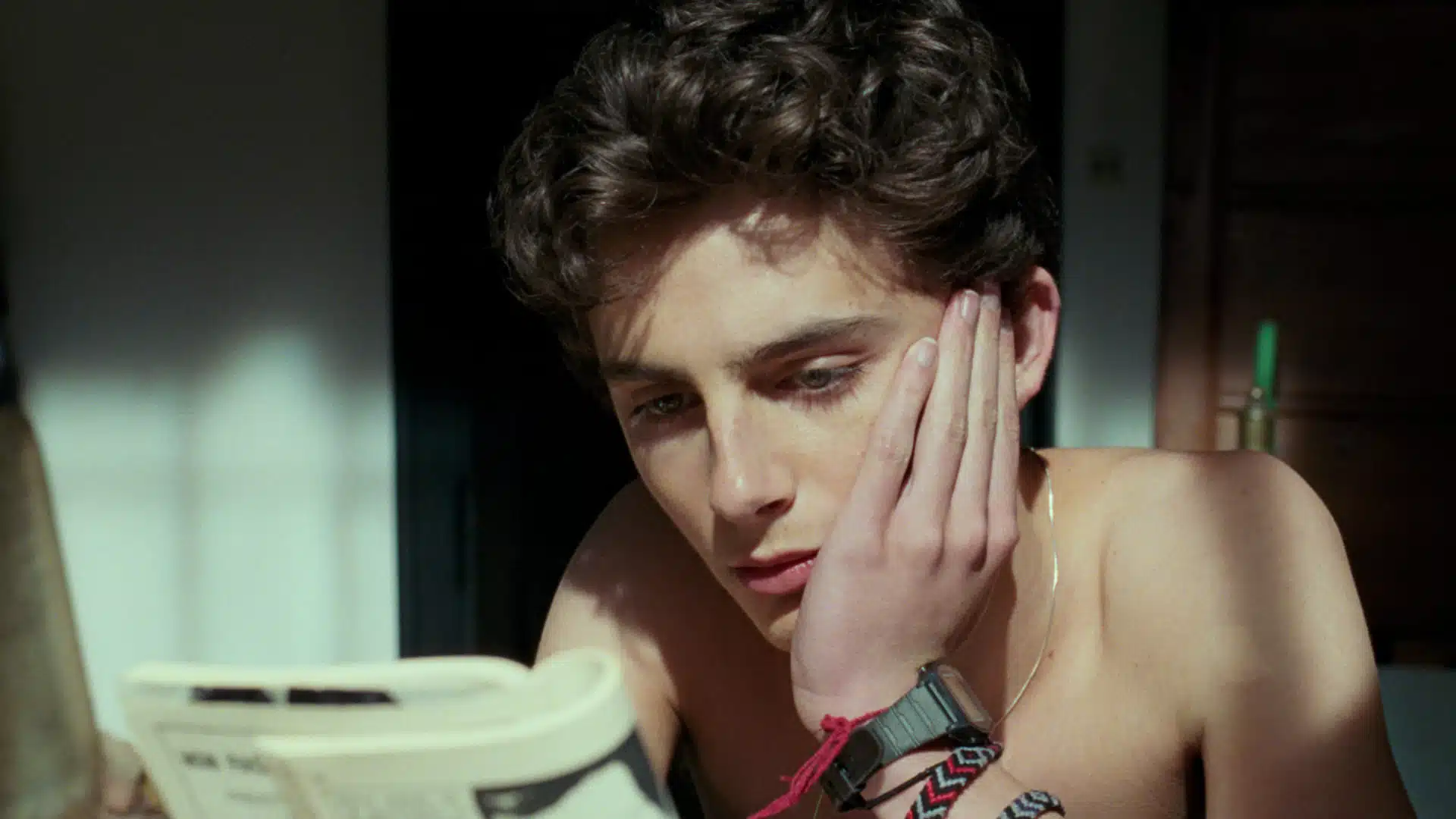 Timothée Chalamet en Llámame por tu nombre