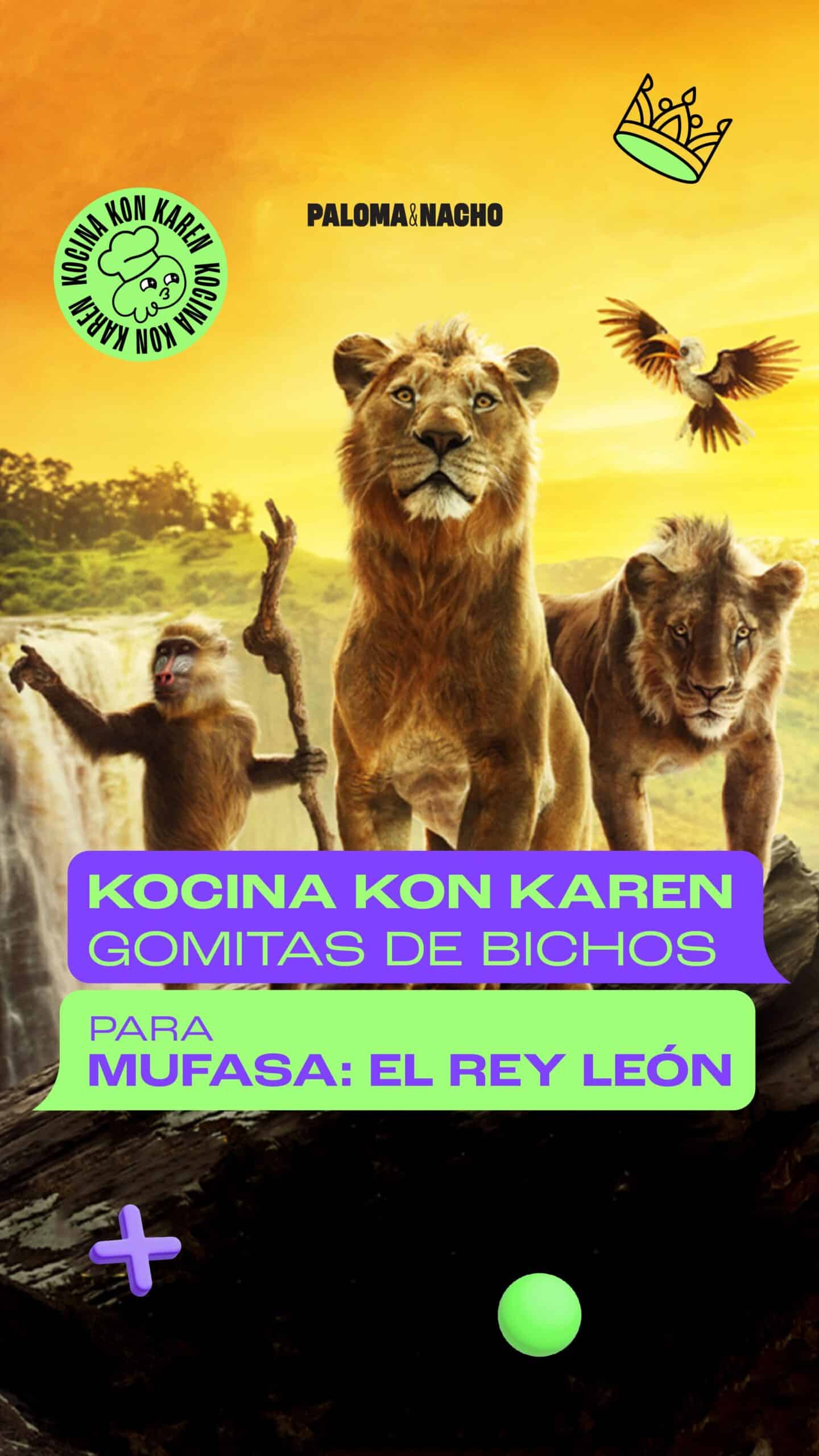 Gomitas de bichos El rey león receta 