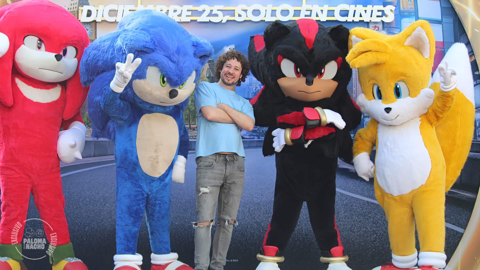 Luisito Comunica Tails Sonic Shadow y Knuckles