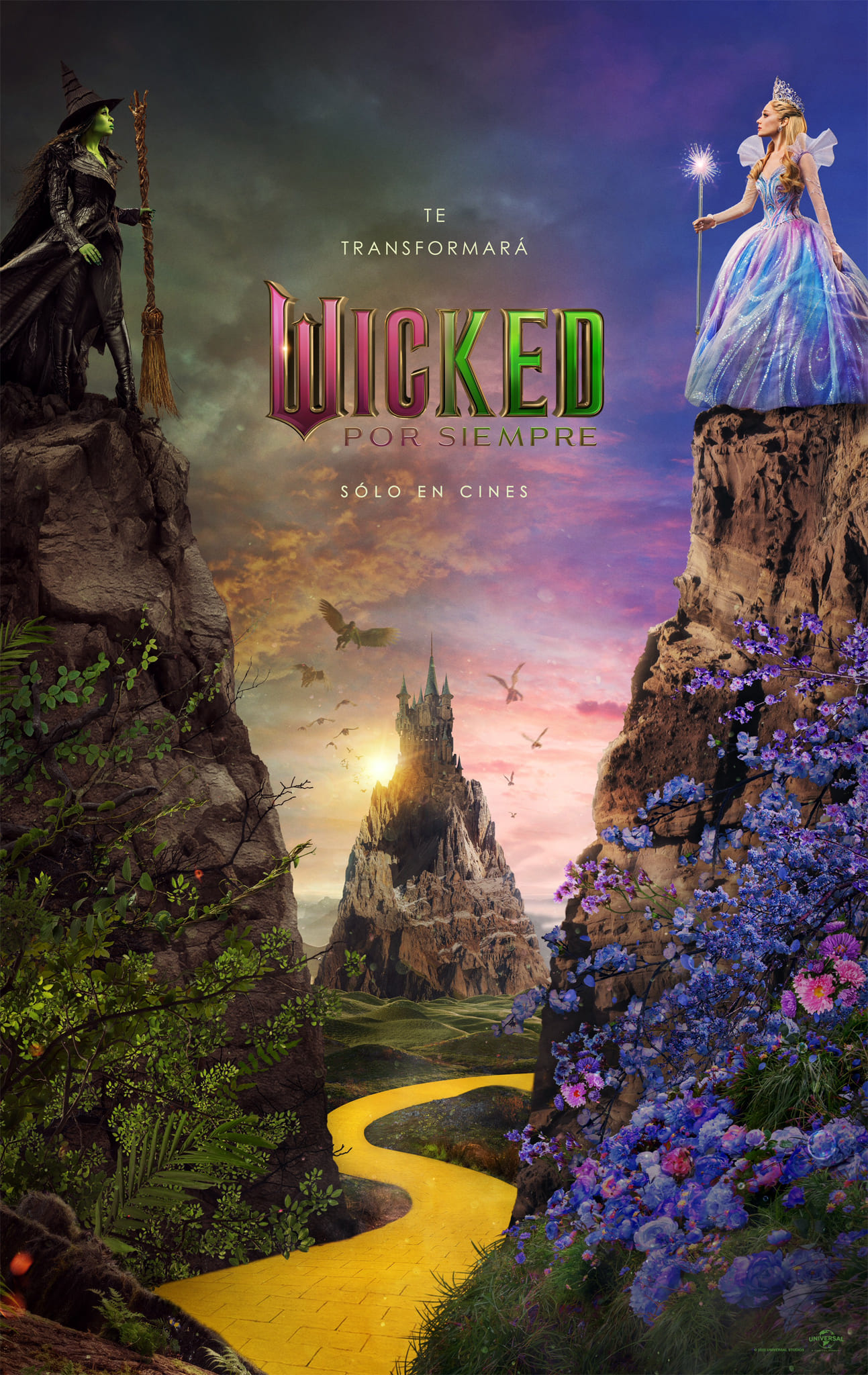 Wicked por siempre póster en español