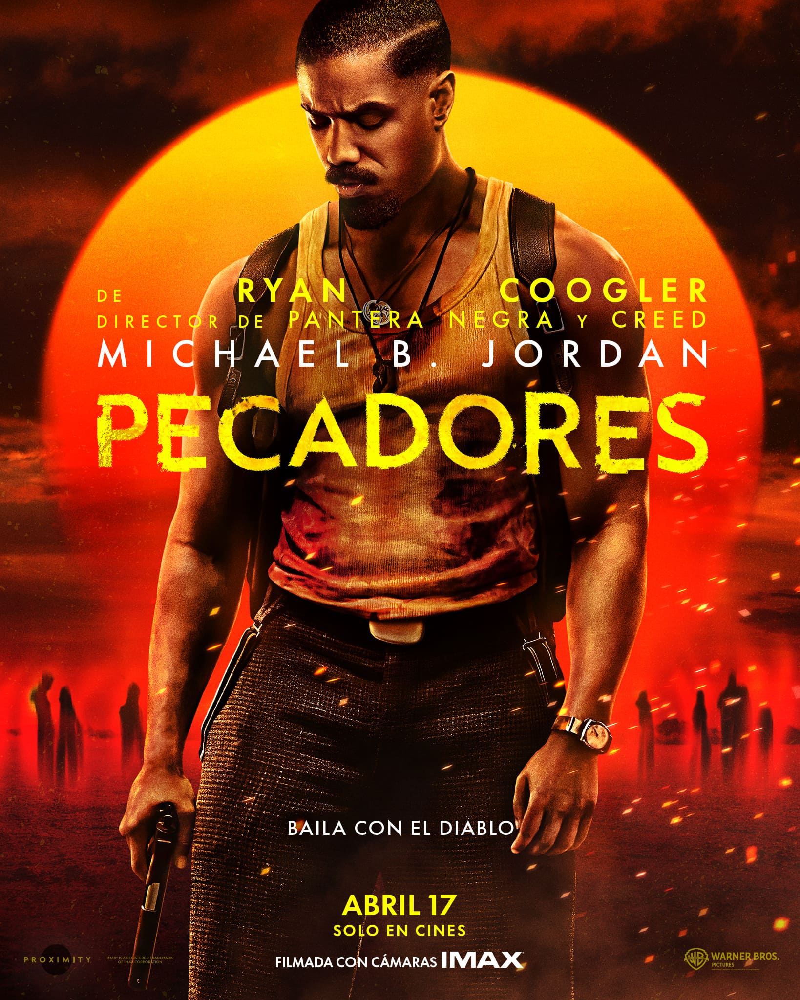 Pecadores póster película Michael B. Jordan 