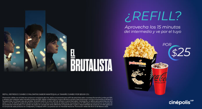 Refill Cinépolis El brutalista