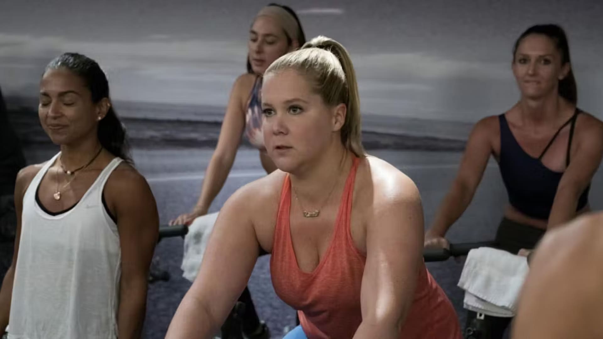 amy schumer haciendo ejercicio