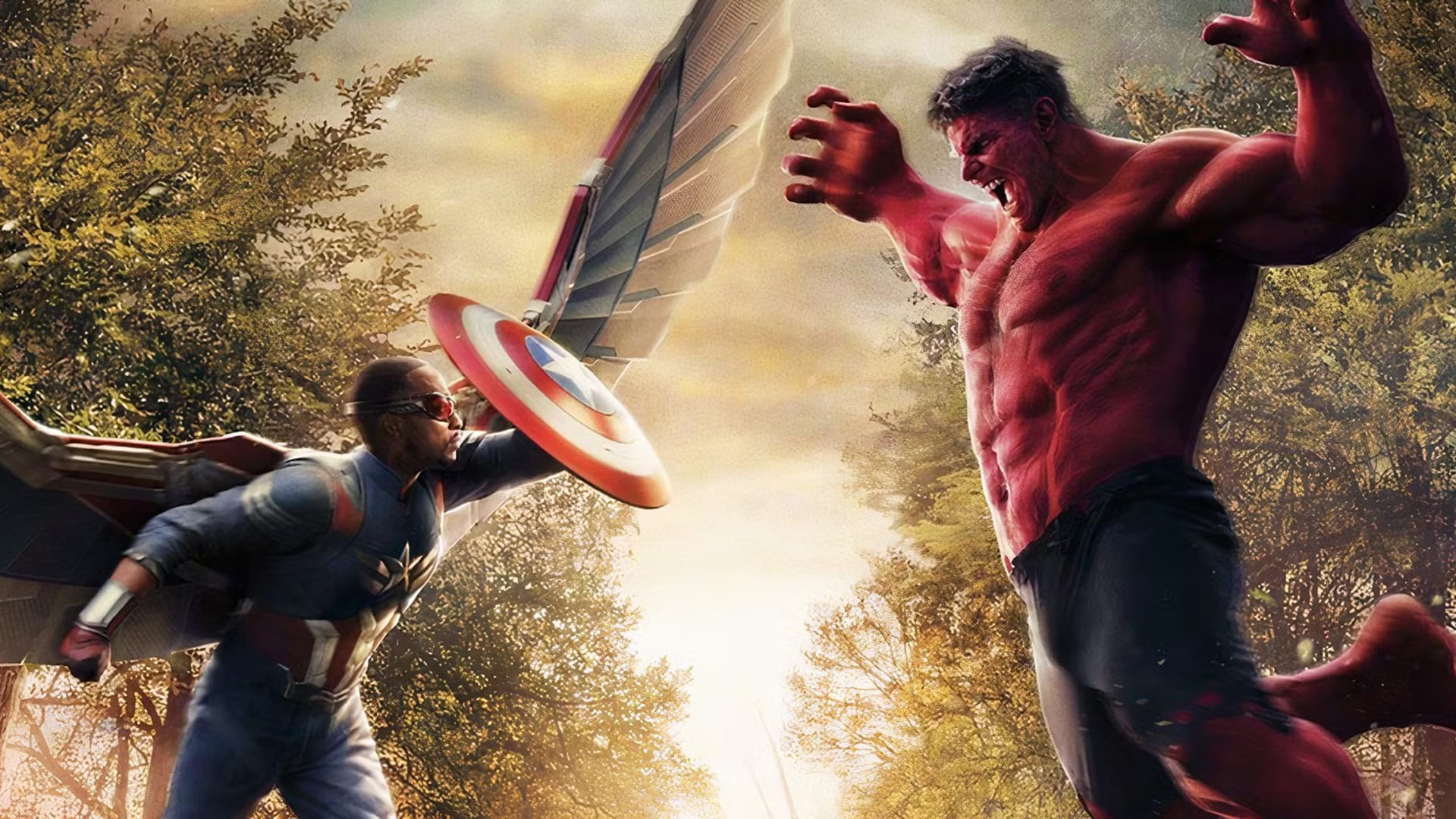 capitán américa vs red hulk