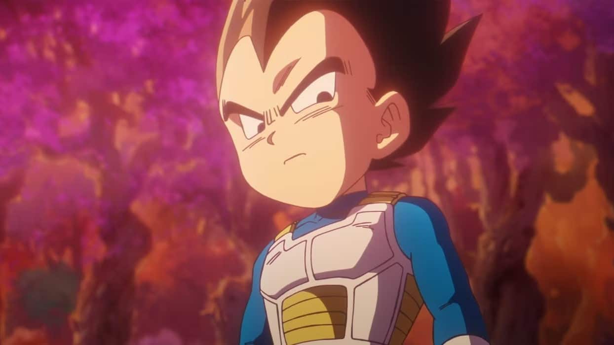 vegeta enojado