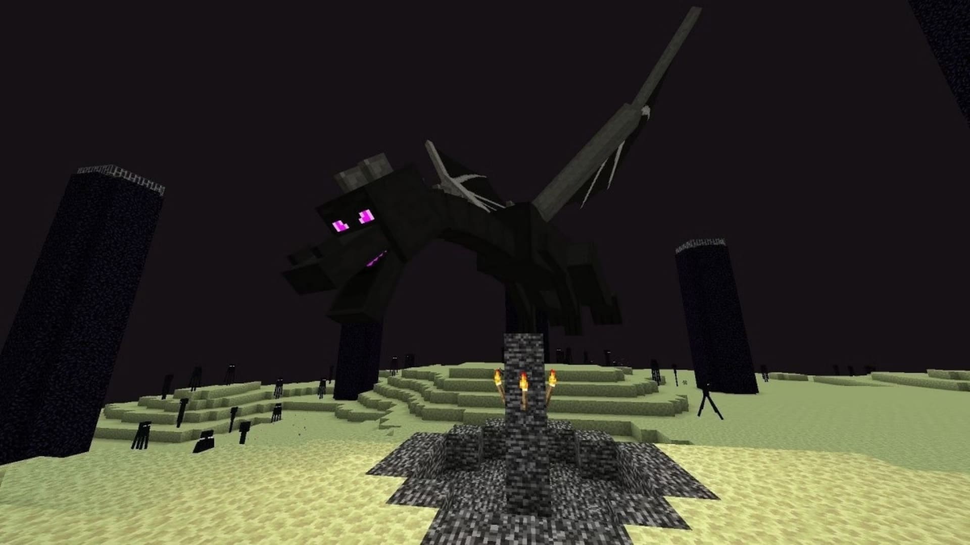 minecraft end dragón