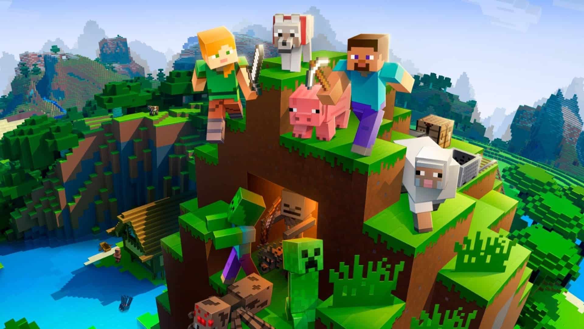 minecraft videojuego poster