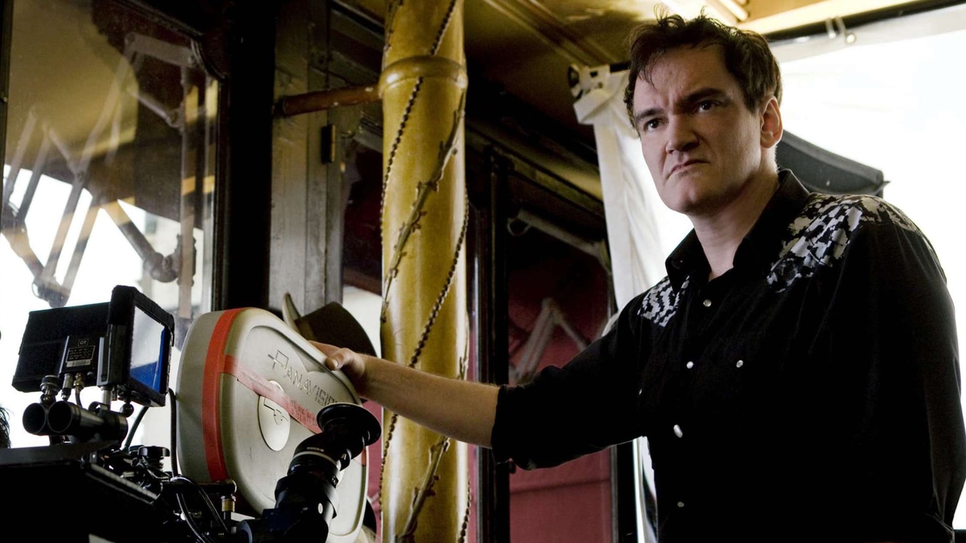 quentin tarantino filmando película