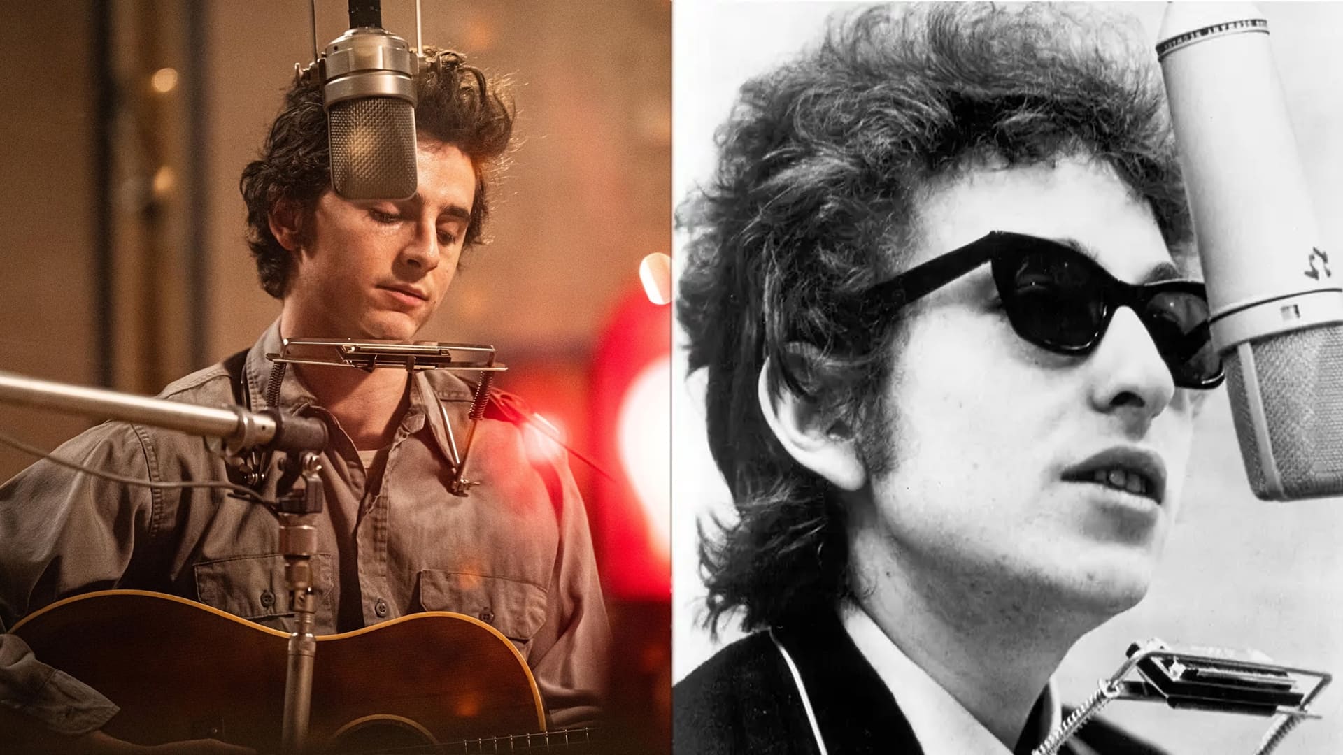 timothée chalamet como bob dylan