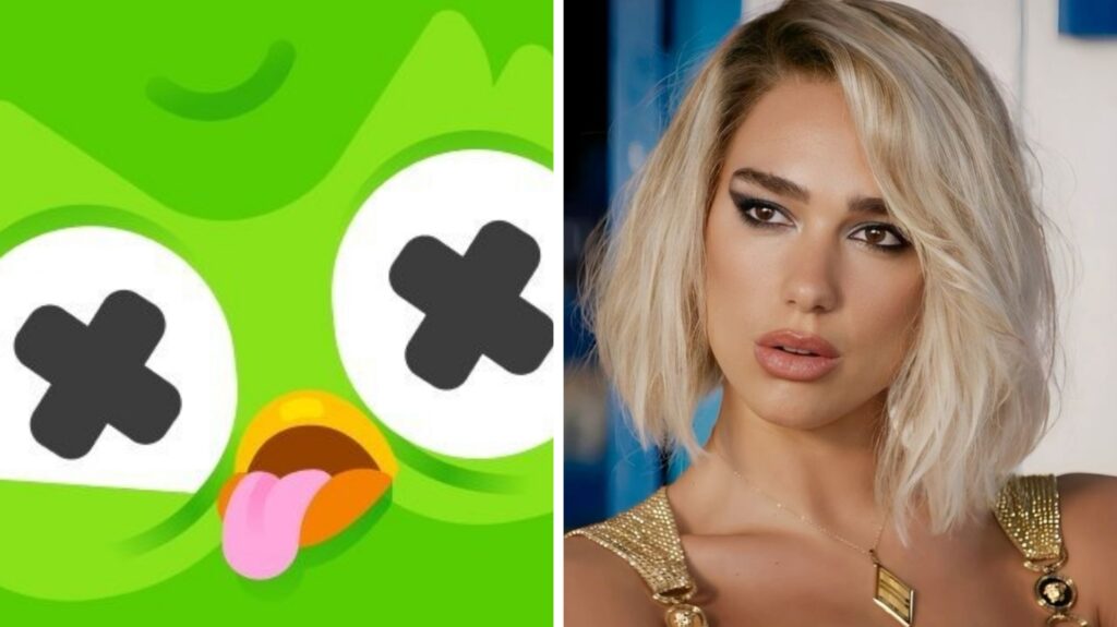 ¡En luto! Dua Lipa reacciona a la muerte del búho de Duolingo