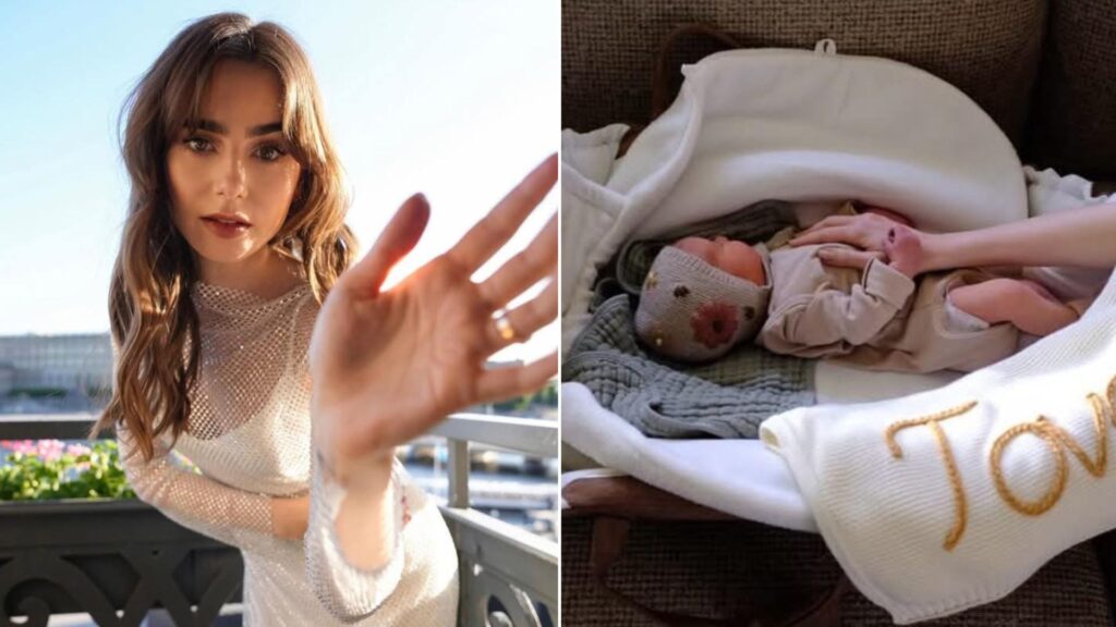 Así Lily Collins le da la bienvenida a su hija, y agradece a la mujer que le ayudó a ser madre