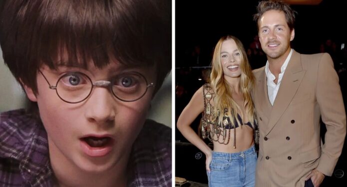 margot robbie se entera de que su esposo apareció en harry potter
