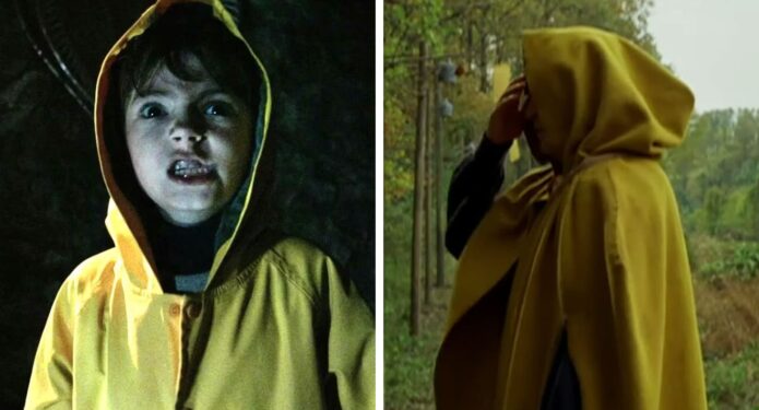 Películas con impermeables amarillos