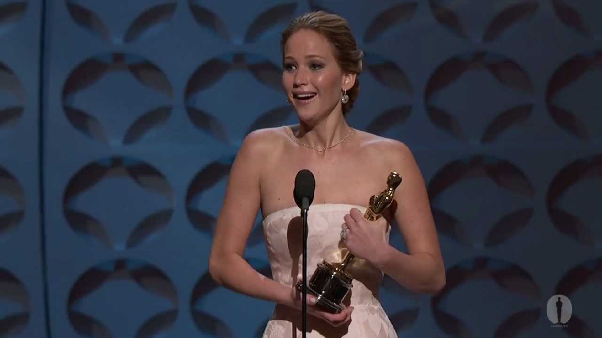 Jennifer Lawrence, mejores reacciones de ganadores del Oscar