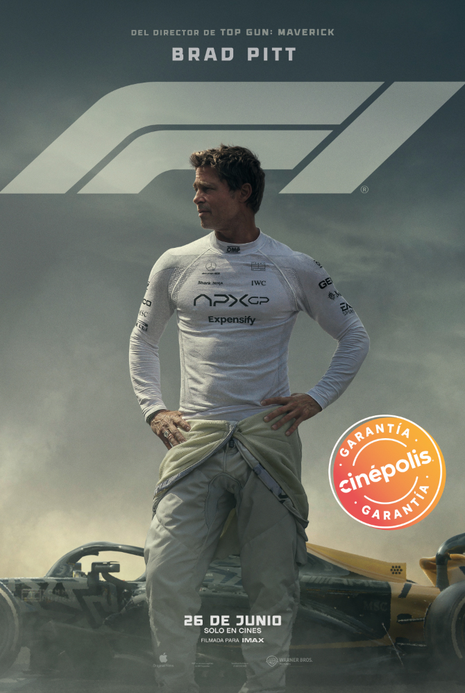 F1 póster Garantía Cinépolis