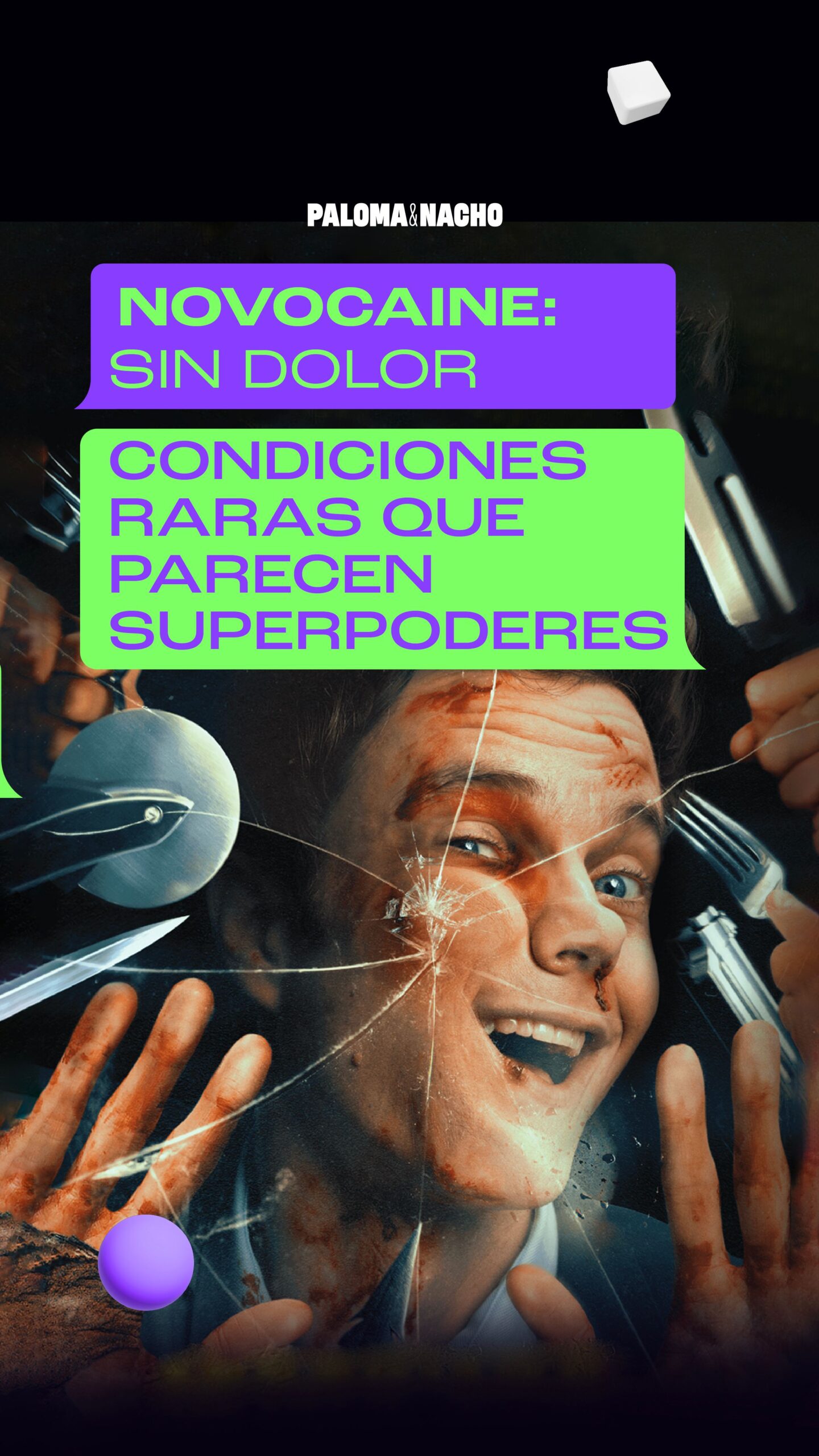 Novocaine Sin dolor superpoderes mutaciones humanas 