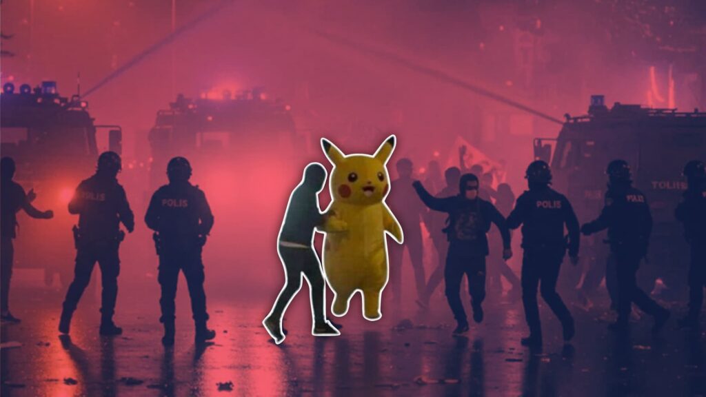¿Pikachu detenido? Este es el video viral de las protestas en Turquía