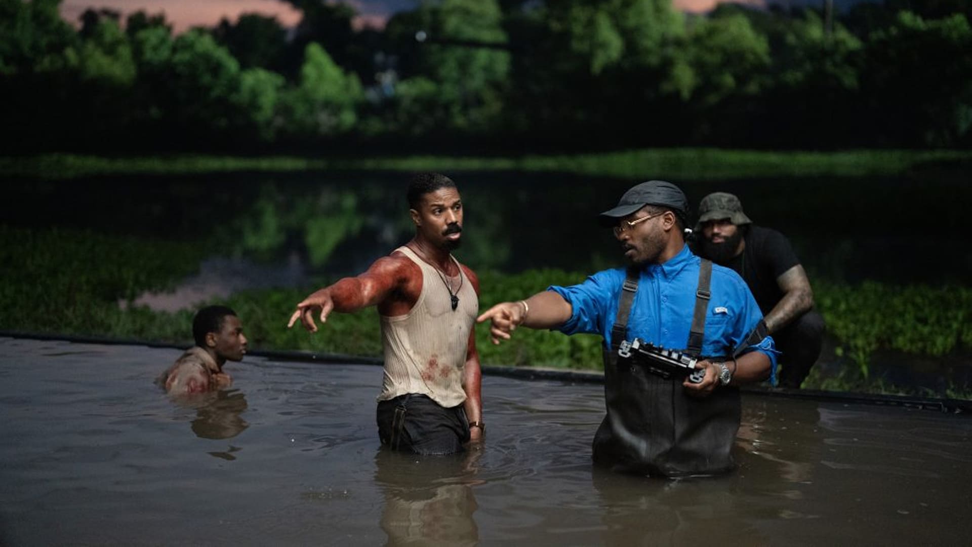 Ryan Coogler filmando Pecadores