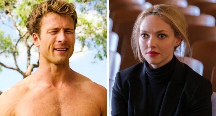 glen powell salvo a amanda seyfried de un momento vergonzoso