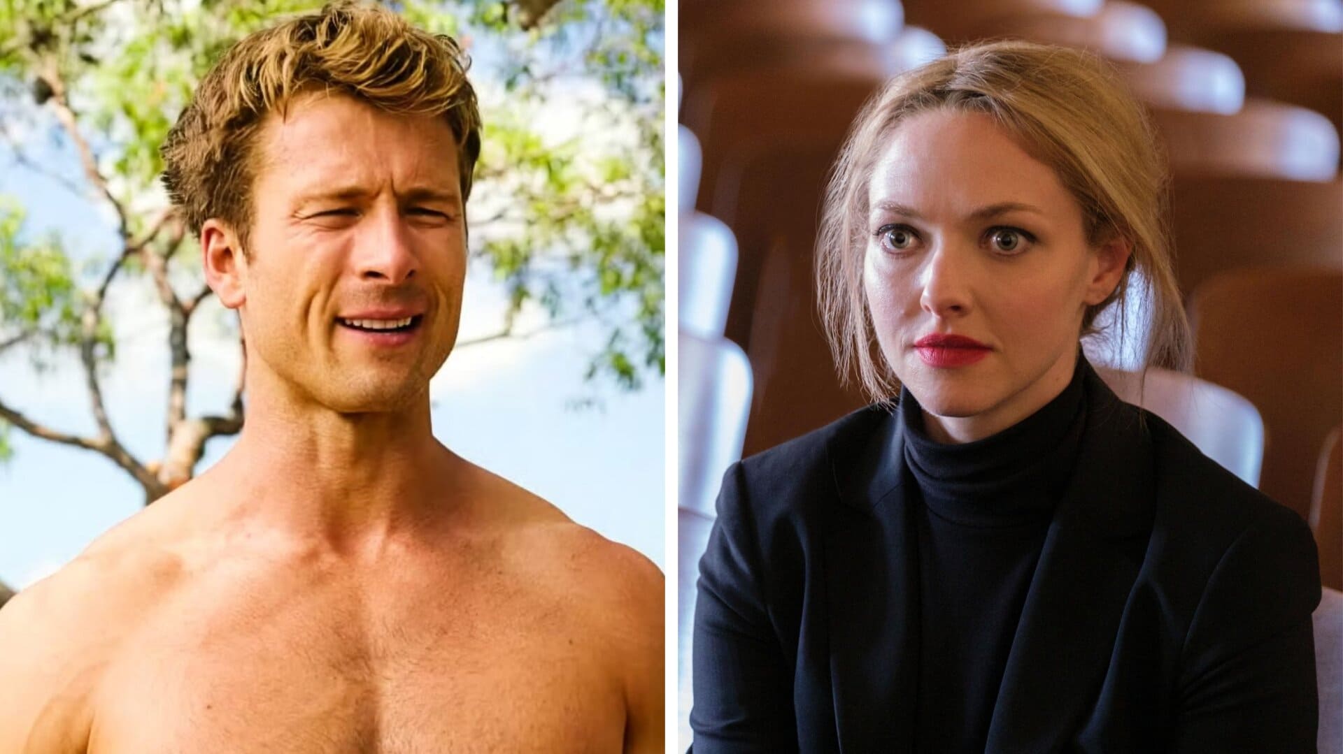 No lo creerás, Glen Powell salvó a Amanda Seyfried de este momento vergonzoso