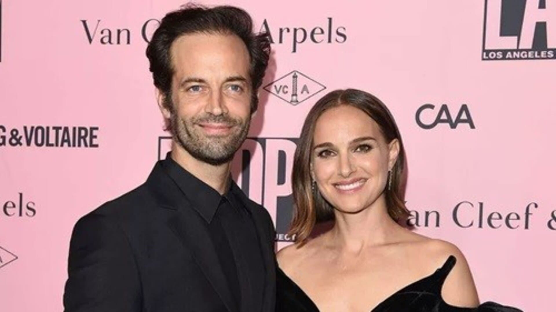 Natalie Portman y Benjamin Millepied alfombra