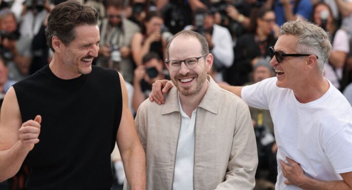 Ari Aster Joaquin Phoenix y Pedro Pascal Cannes 2025 Eddington