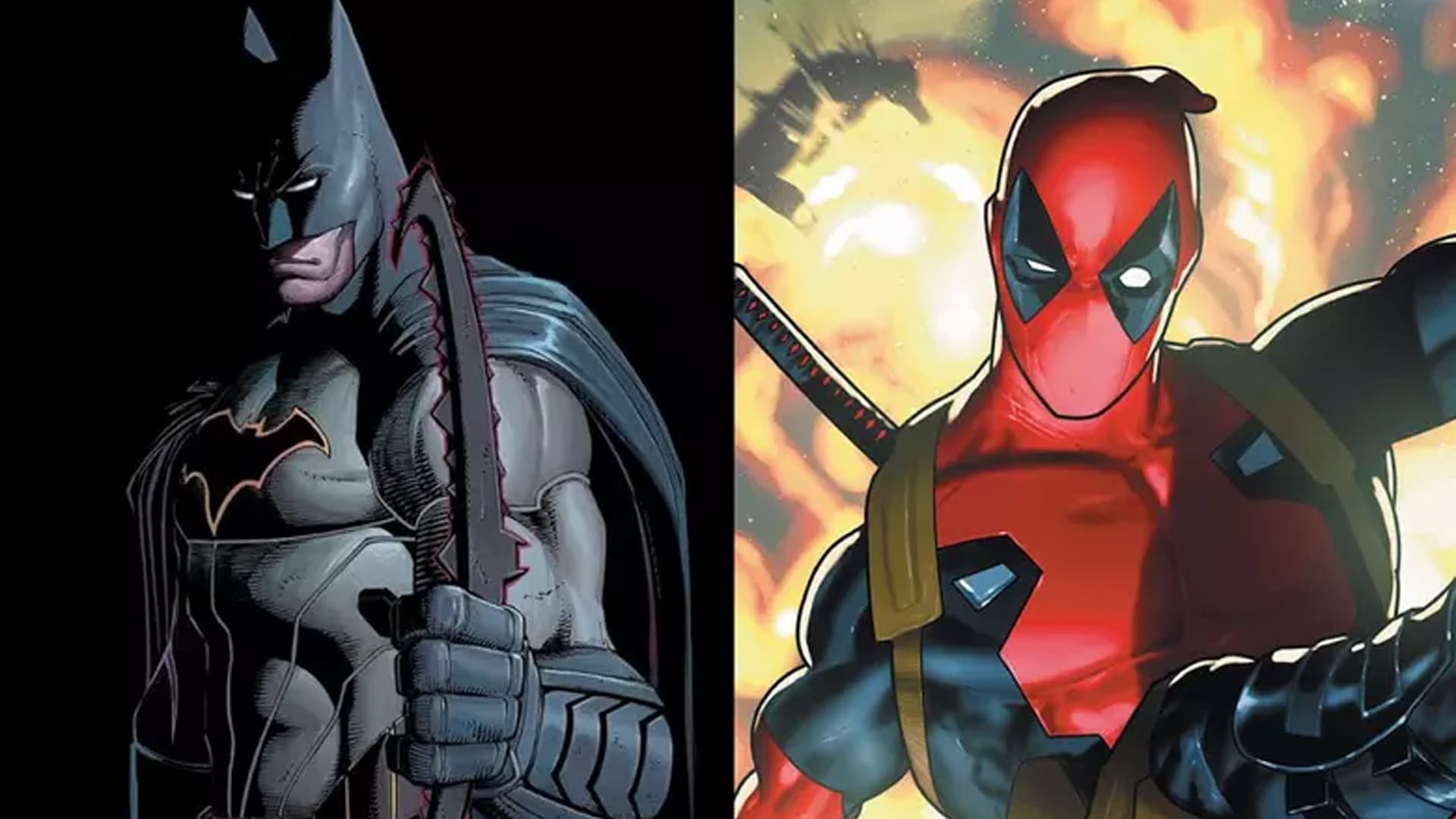 Batman y Deadpool en los cómics
