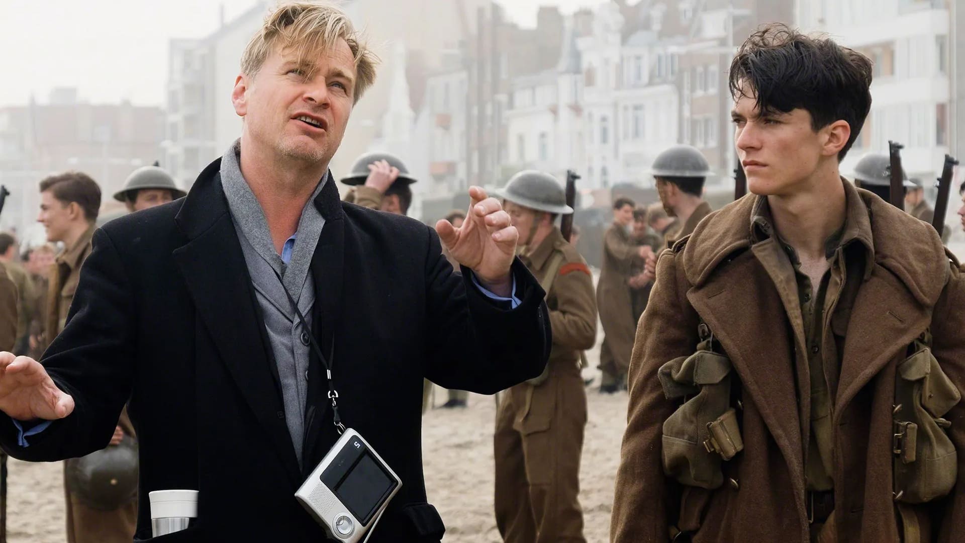 Christopher Nolan filmando Dunkerque