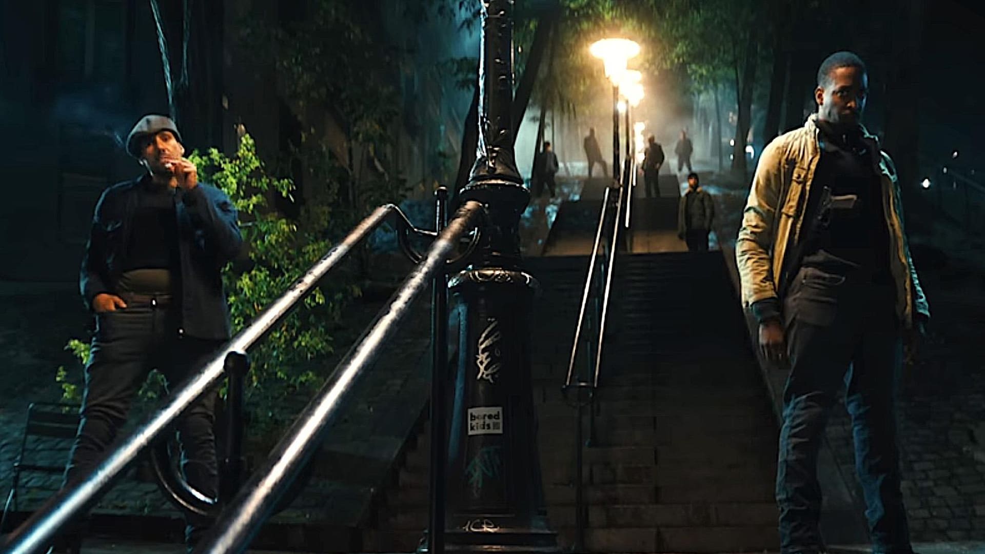Pelea en las escaleras John Wick 4