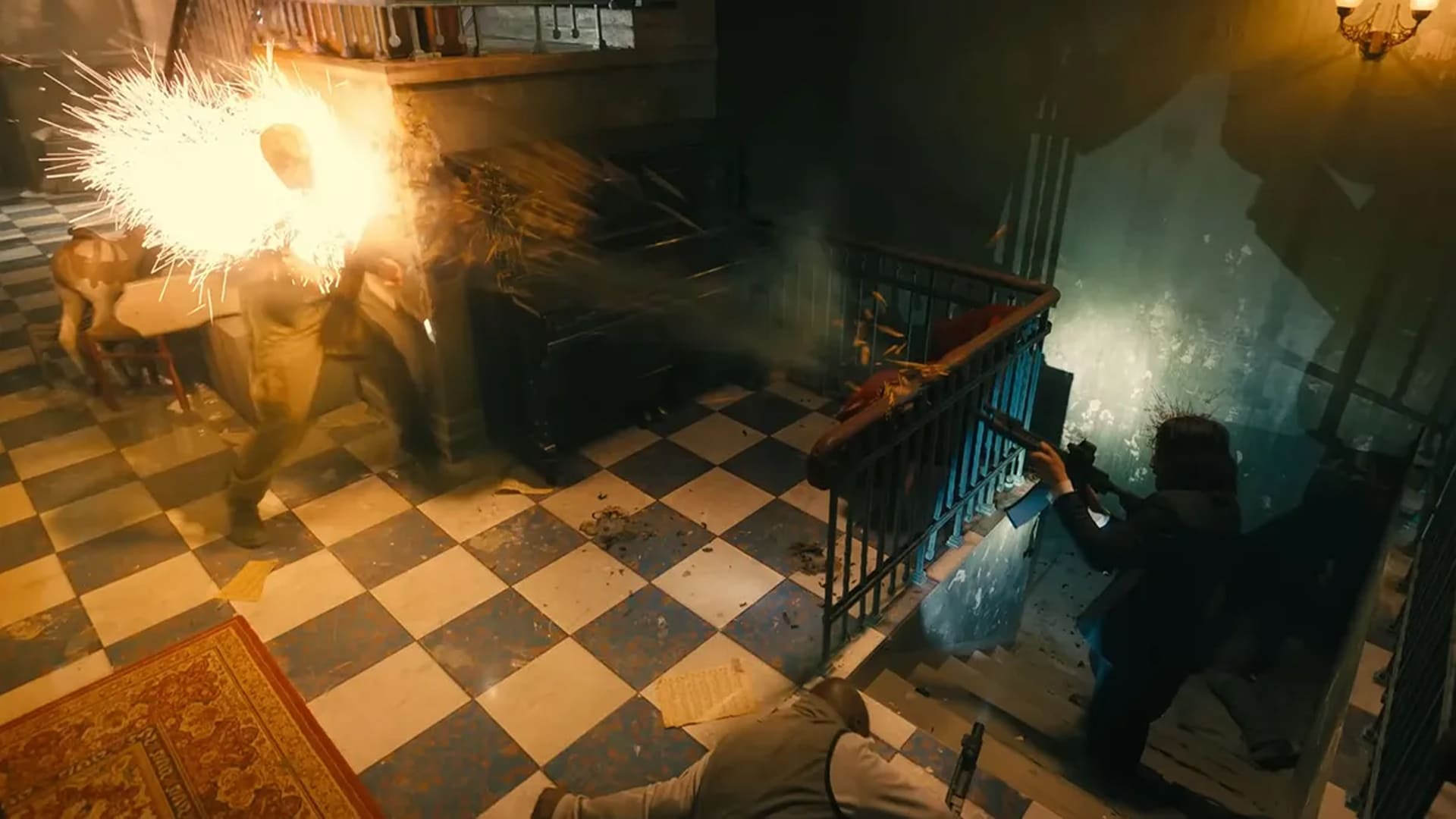 John Wick 4 pelea vista aérea