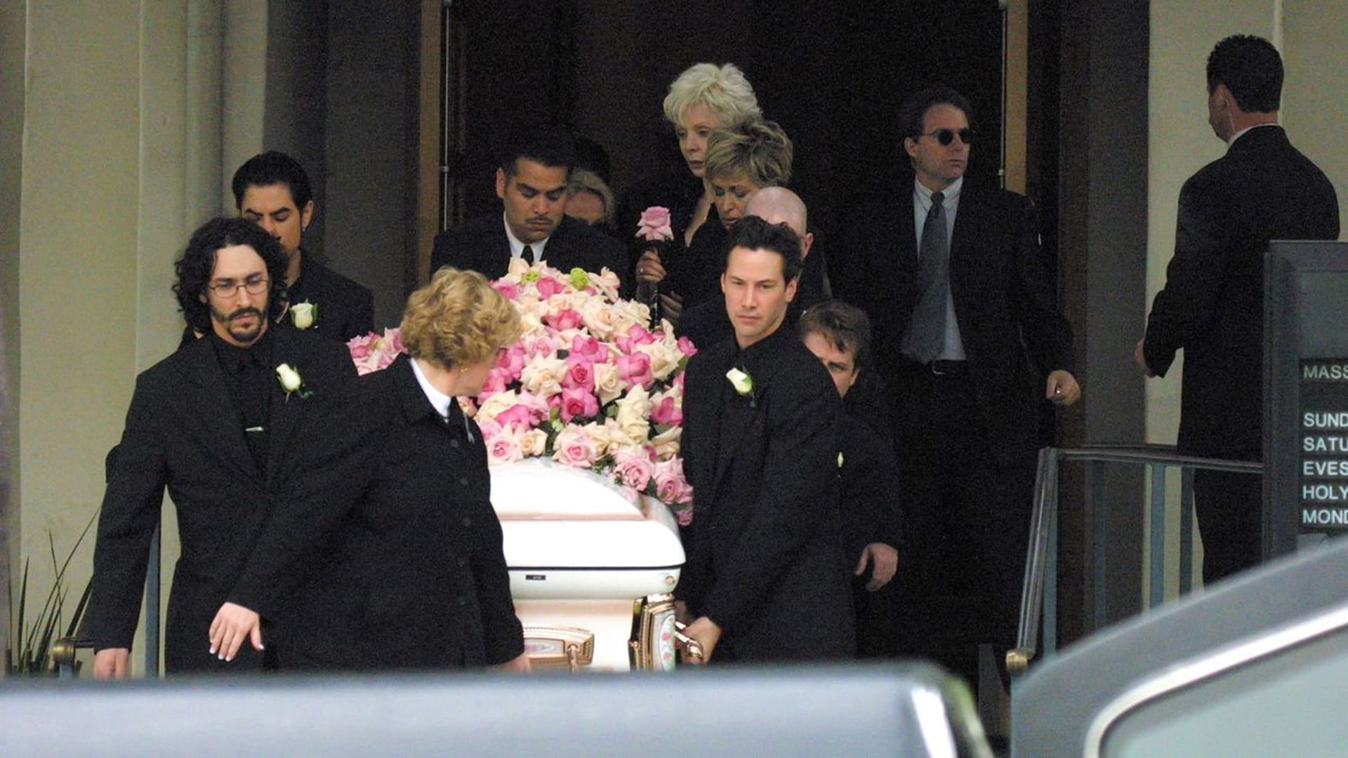 Keanu Reeves en el velorio de Jennifer Syme