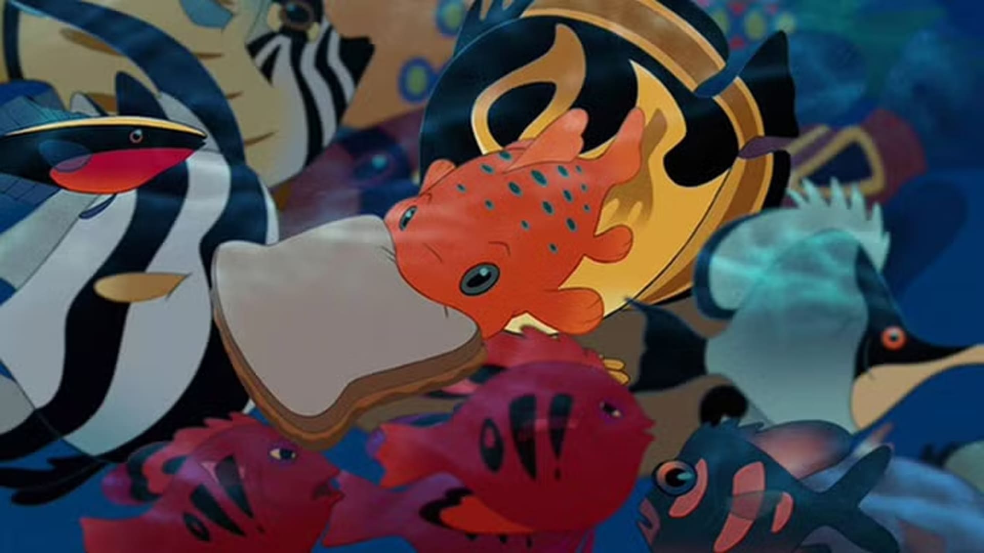 Lilo & Stitch: Pato comiendo un sándwich