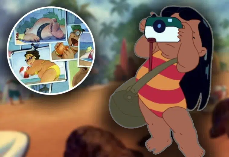 Lilo tomando fotos