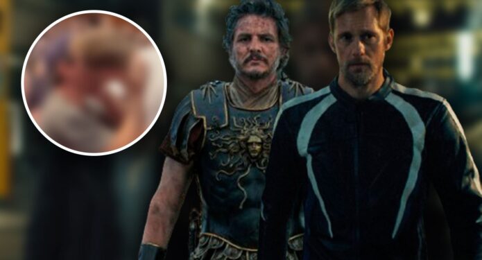Beso de Pedro Pascal y Alexander Skarsgård en Cannes