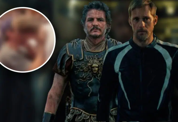 Beso de Pedro Pascal y Alexander Skarsgård en Cannes