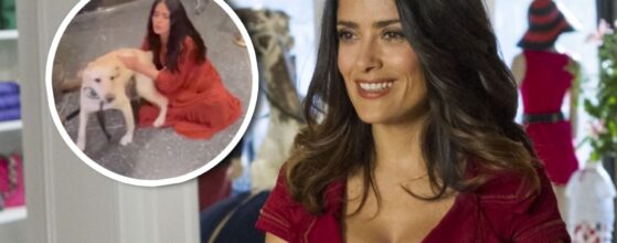 Salma Hayek se hace viral con un video de un perro