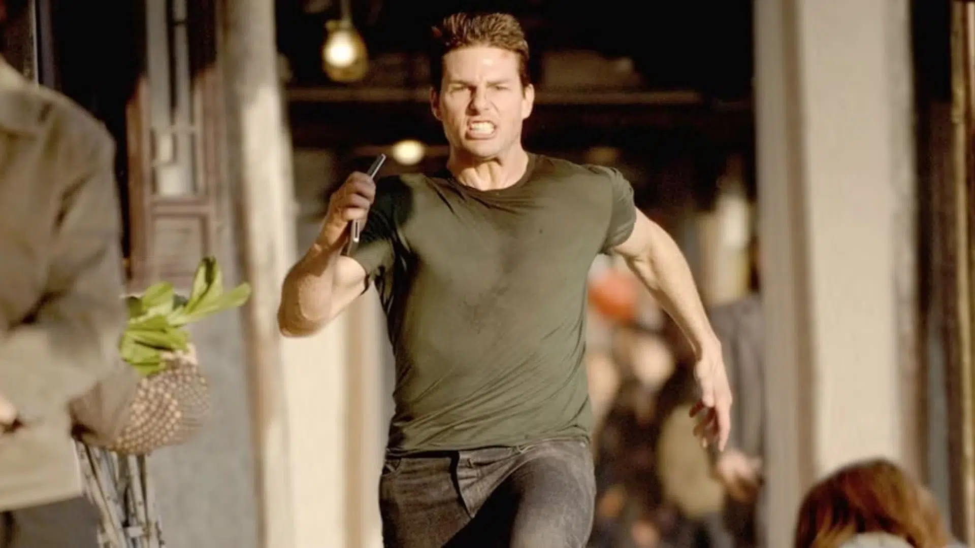 Tom Cruise corriendo en Shanghai