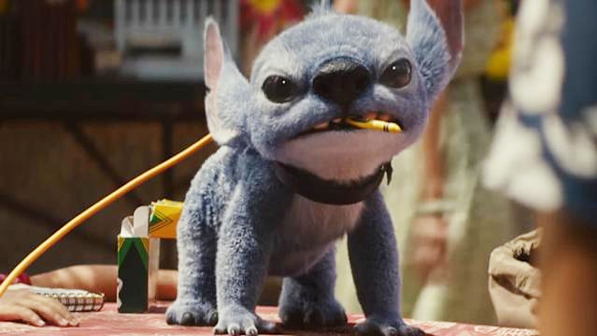 Stitch gruñendo live-action