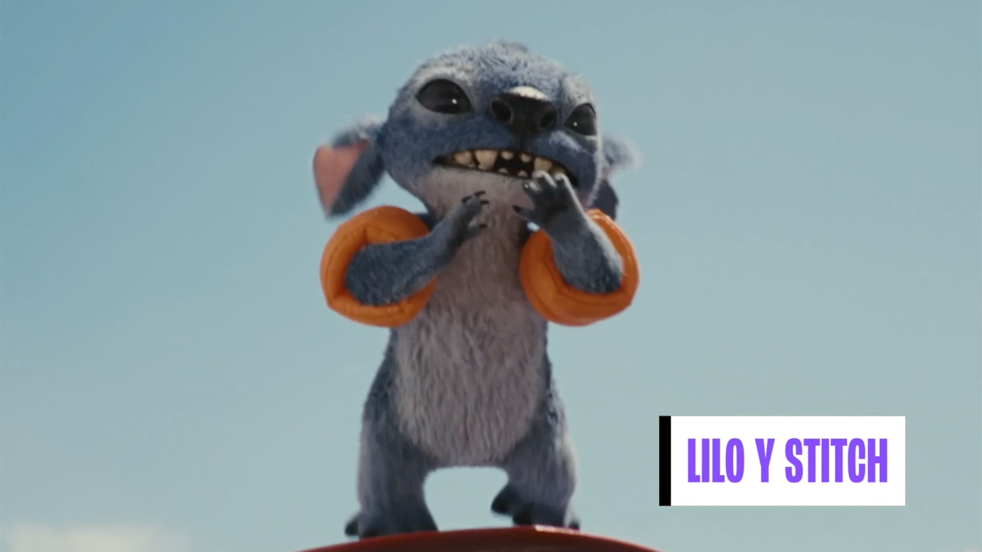 stitch en el mar