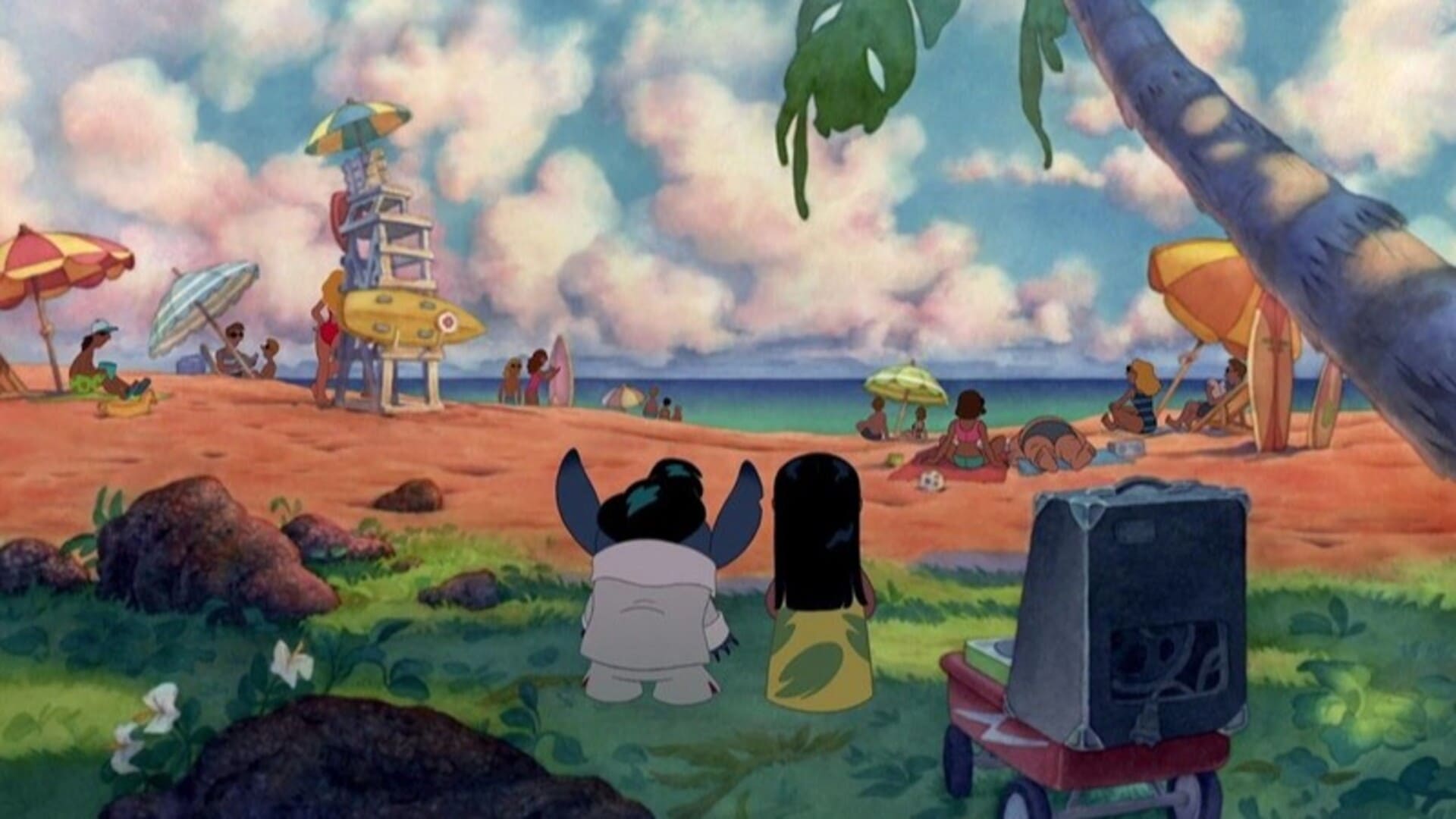 lilo & stitch en playa