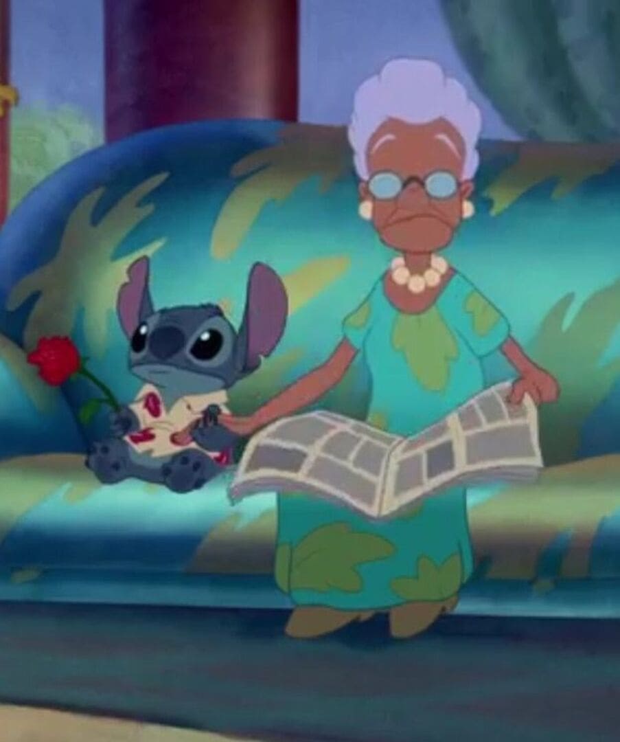 Stitch en una cita