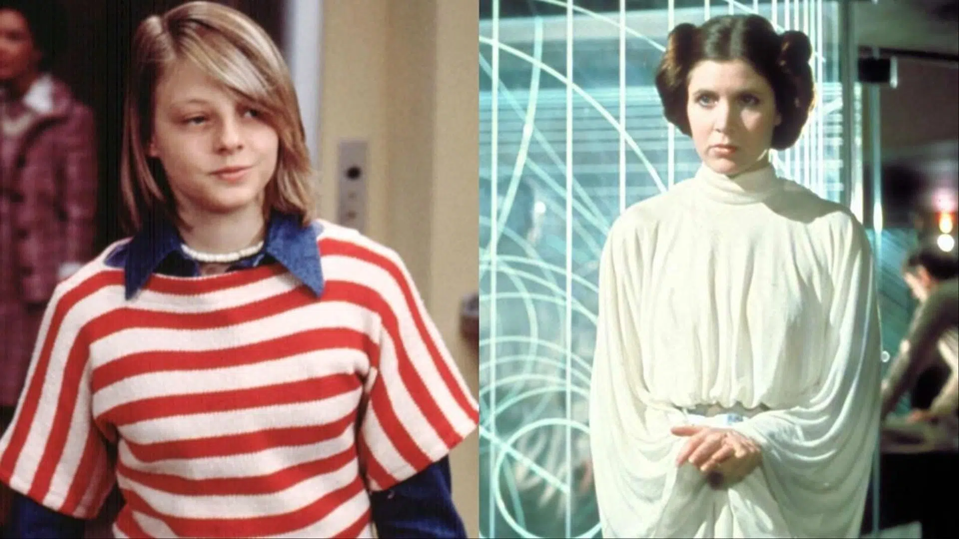Jodie Foster de niña, princesa Leia
