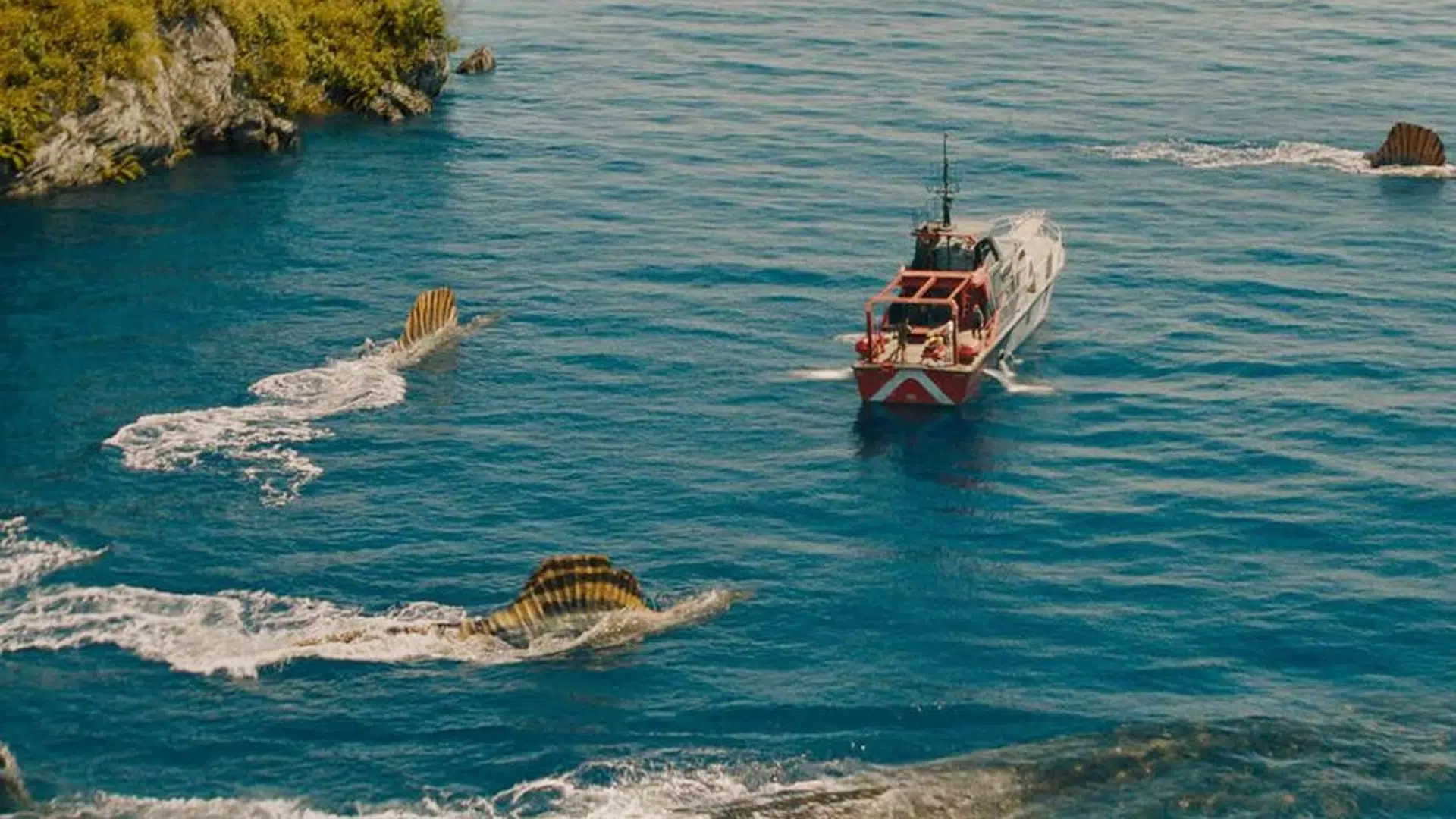 Jurassic World: Renace escena barco