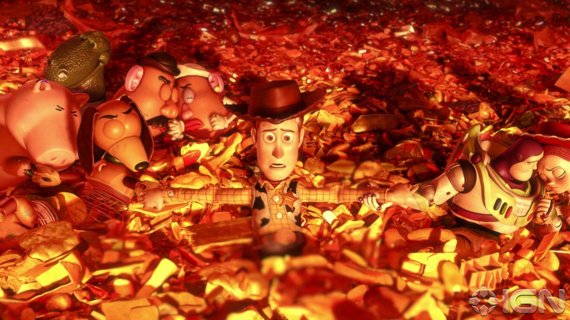 Toy Story 3 escena incinerador