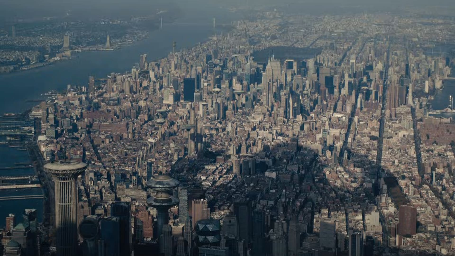 Galactus sobre Nueva York